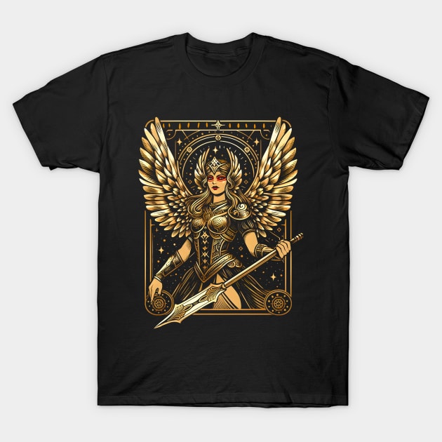 Tarot Valkyrie T-Shirt by albertocubatas